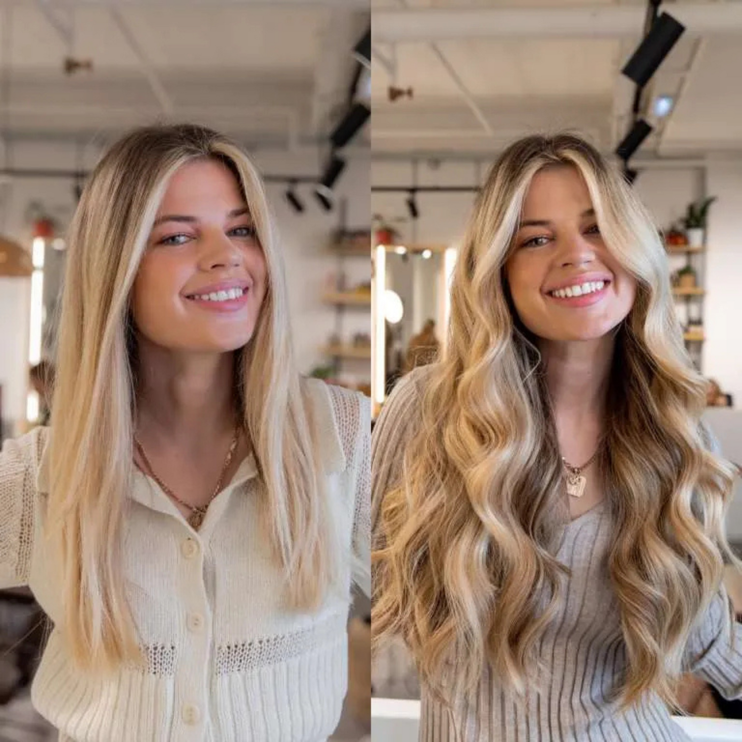 Love_The_Style_Classic_Lace_Clip_In_Human_Remy_Hair_Extensions_5_Piece_Shade_23_Champagne_Blonde