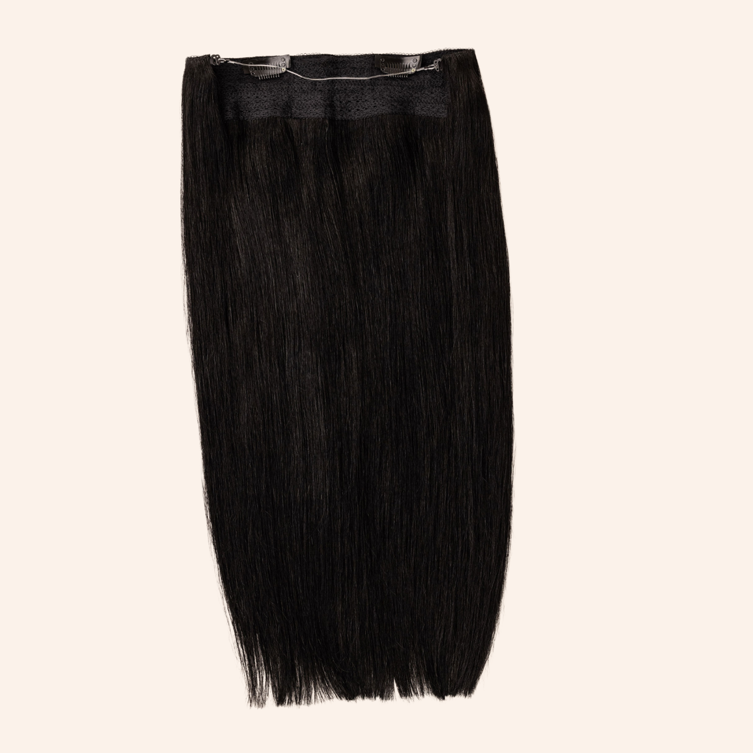 Love_The_Style_Human_Remy_Halo_Hair_Extension_Shade_1_Jet_Black