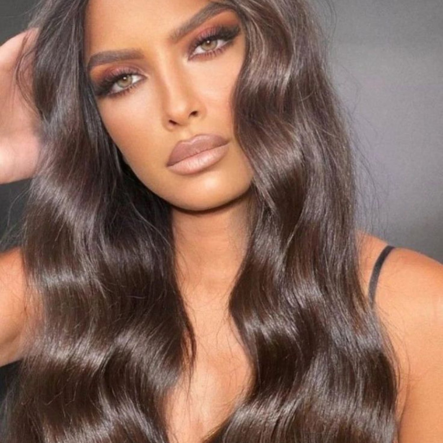 Love_The_Style_Human_Remy_Halo_Hair_Extension_Shade_5_Mocha_Medium_Brown