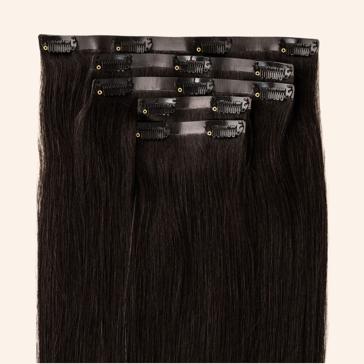 Love_The_Style_Seamless_Clip_In_Human_Remy_Hair_Extensions_5_Piece_Shade_1B_Natural_Black
