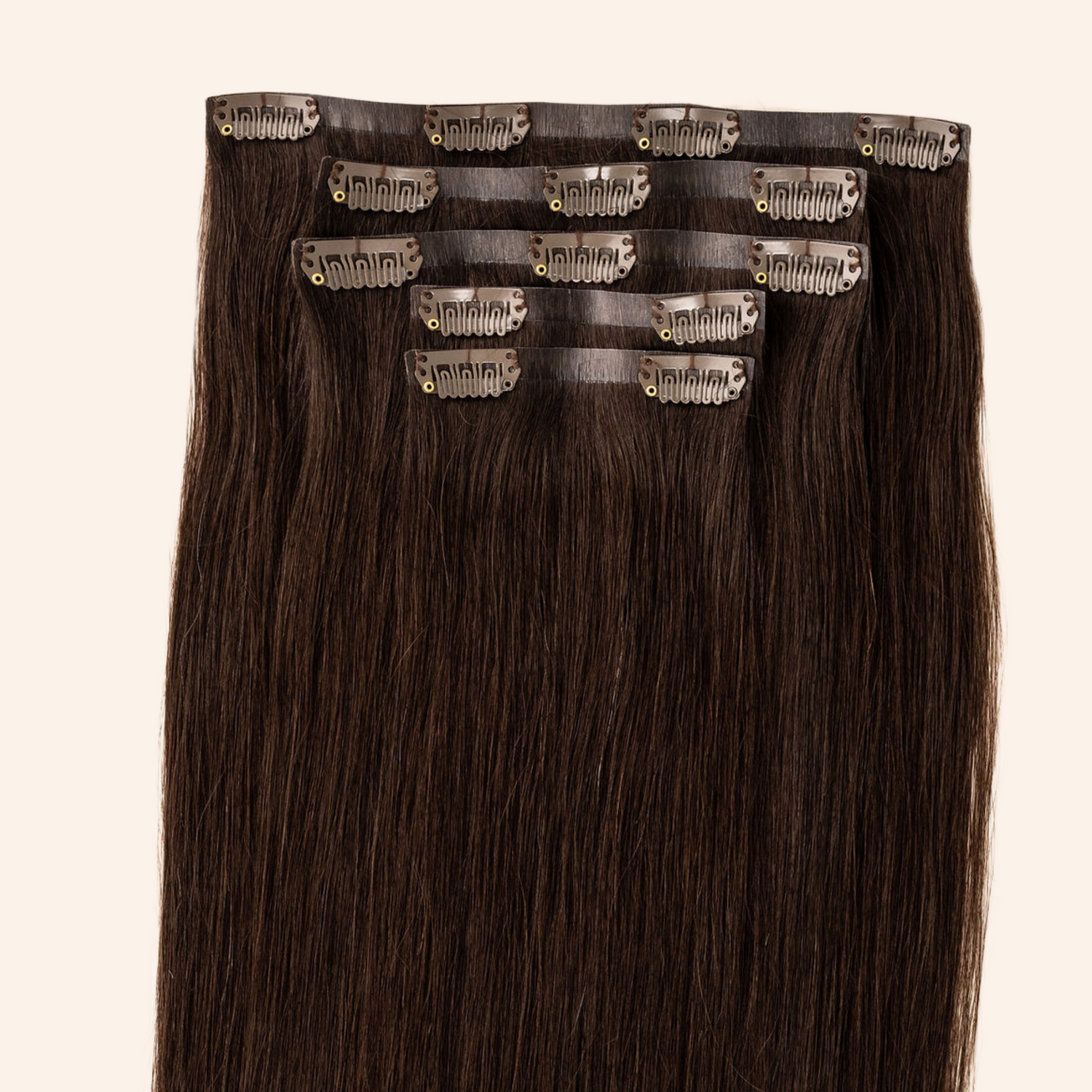 Love_The_Style_Seamless_Clip_In_Human_Remy_Hair_Extensions_5_Piece_Shade_2_Dark_Chocolate_Brown
