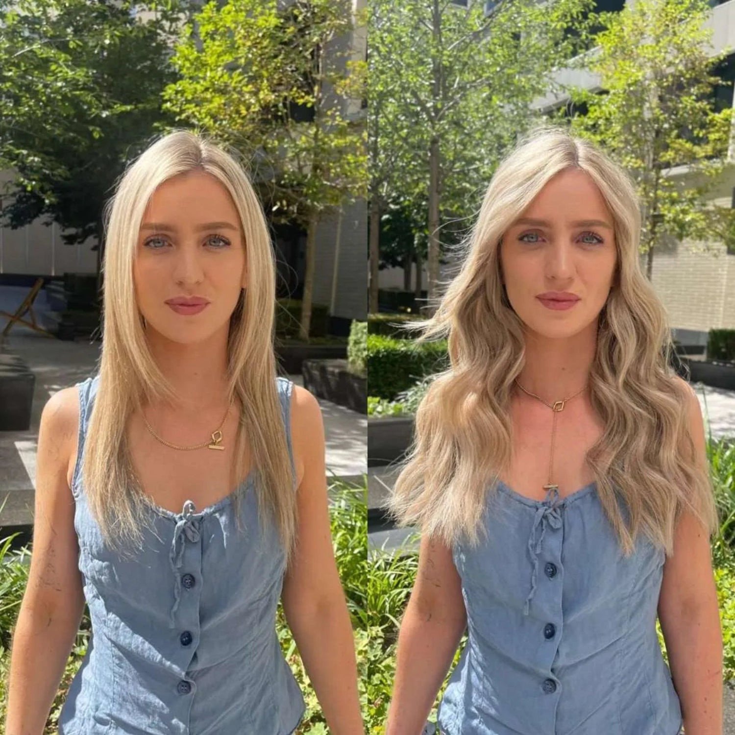 Love_The_Style_Seamless_Clip_In_Human_Remy_Hair_Extensions_9_Piece_Shade_23_Champagne_Blonde