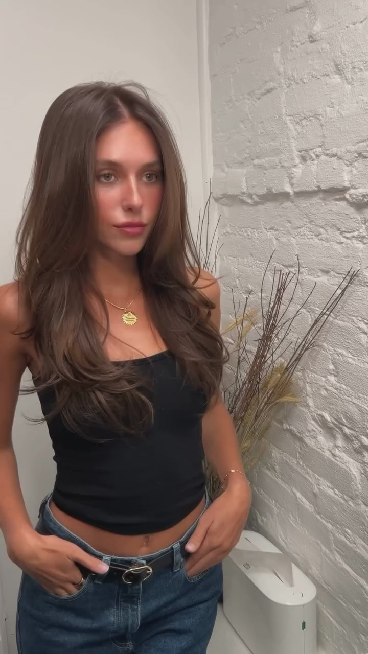Love_The_Style_Human_Remy_Clip_In_Hair_Extension_Shade_6_Light_Chestnut_Brown