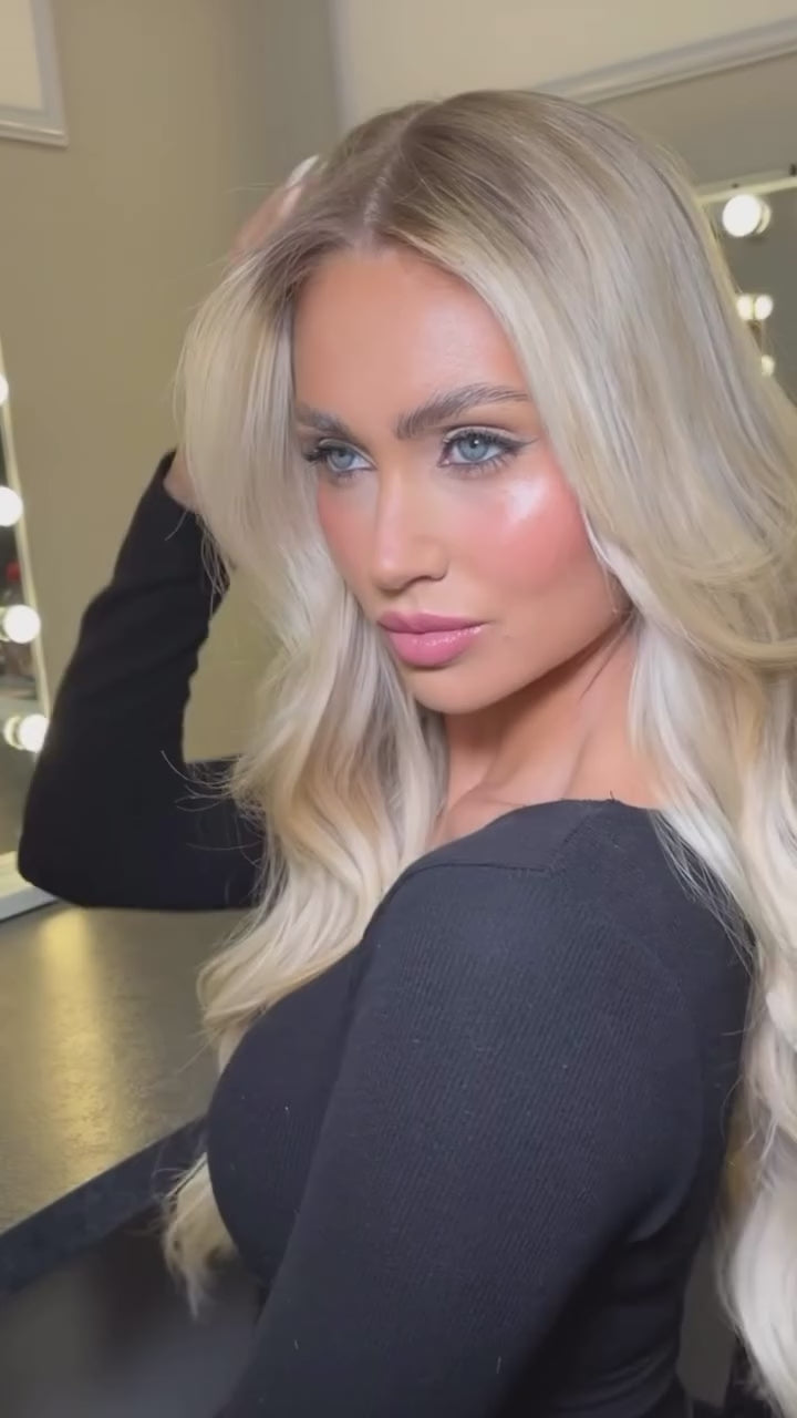 Love_The_Style_Human_Remy_Halo_Hair_Extension_Shade_613_ Beach_Blonde