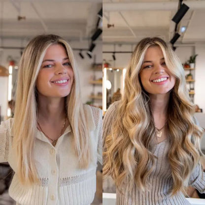 Love_The_Style_Seamless_Clip_In_Human_Remy_Hair_Extensions_5_Piece_Shade_23_Champagne_Blonde